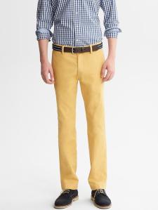 emmerson vintage chino in gold. banana republic. $60