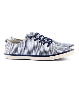 h&m blue striped shoe. $18